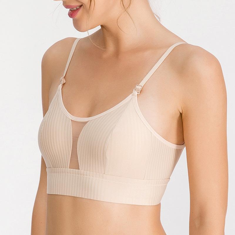 

Large open back bra without steel ring invisible dress underwear thin seamless smooth surface with insert bra Sports Bras1, 01