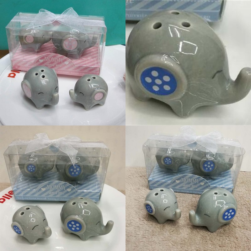 

Seasoning Pot Mother And Son Little Big Elephant Spice Jar Wedding Favors Giveaways Gift Salt Pepper Bottle Home Furnishing Articles 3 3by p