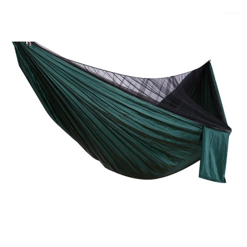 

Easy Set Up Mosquito Net Hammock 270X140cm with Wind Rope Nails Hamac Hamaca Portable for Camping Travel Yard1