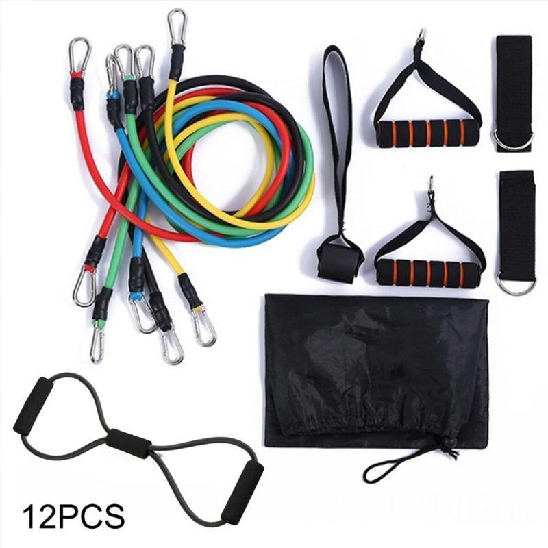 

12pcs Latex Pulll-Rope Gym Fitness Resistance Bands Set Yoga Stretch Pull Up Assist Rope Training Workout Fitness Equipment1