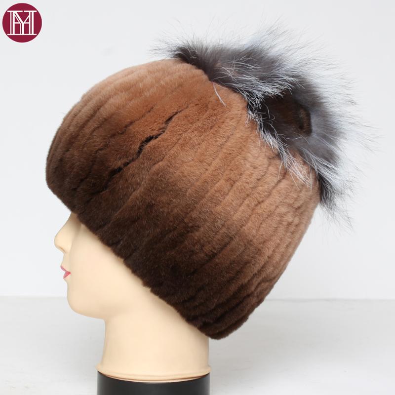 

Winter Women Authentic Rex Fur Hats 100% Genuine Real Rex Fur Cap Lady Outdoor Warm Natural Real Hats