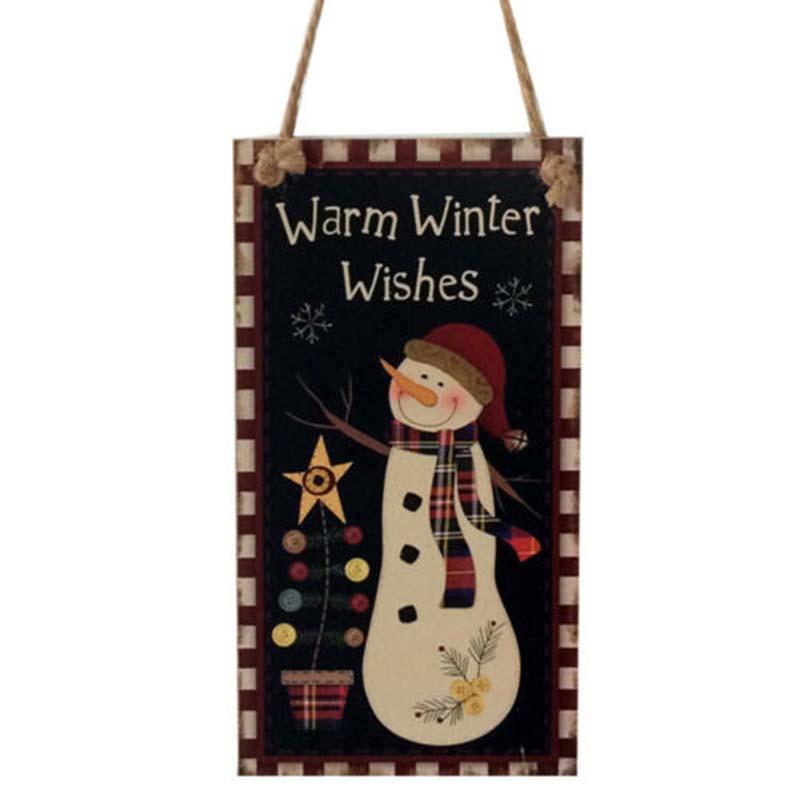

Christmas Party Wooden Pendant Door Decorations Hanging Party Creative Christmas Pendant Decorations For Home Decor