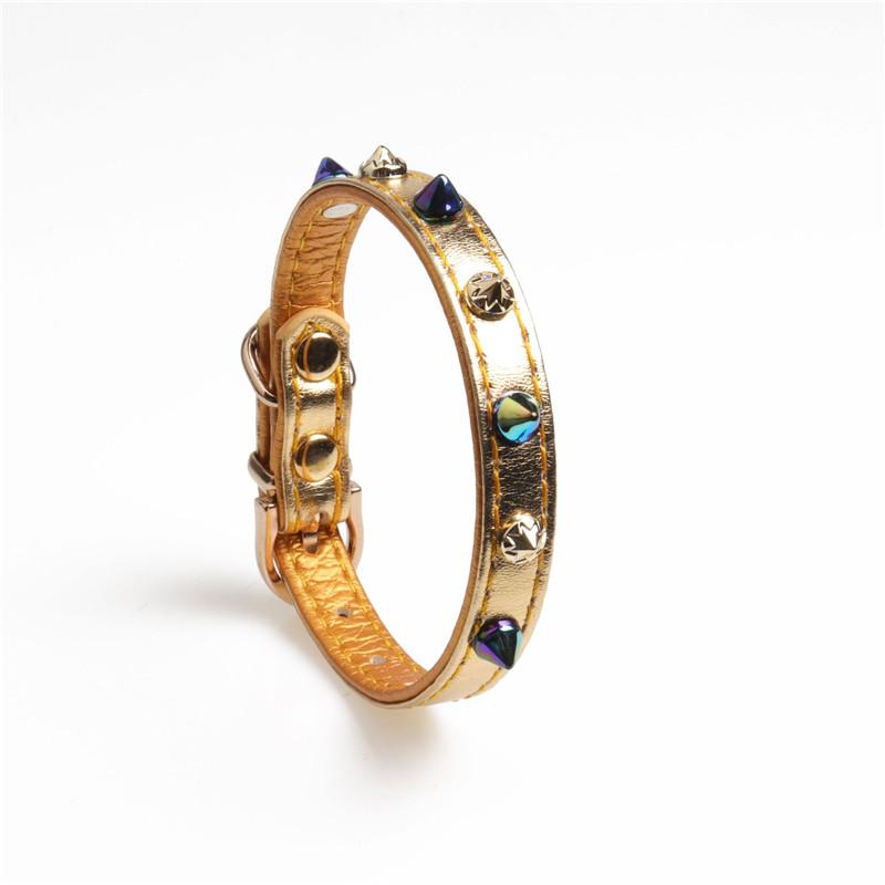 

Punk Spiked Studded Dog Collar Adjustable Wide PU Leather Pet Dog Collar for Small Medium Dogs Puppy Pet Cat