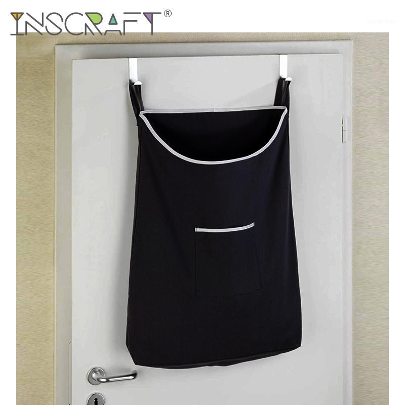 

Space Saving Over the door Hanging Hamper Bathroom Laundry Hamper Oganizer Laundry Room Mounted Dirty Clothing Storage Bag1