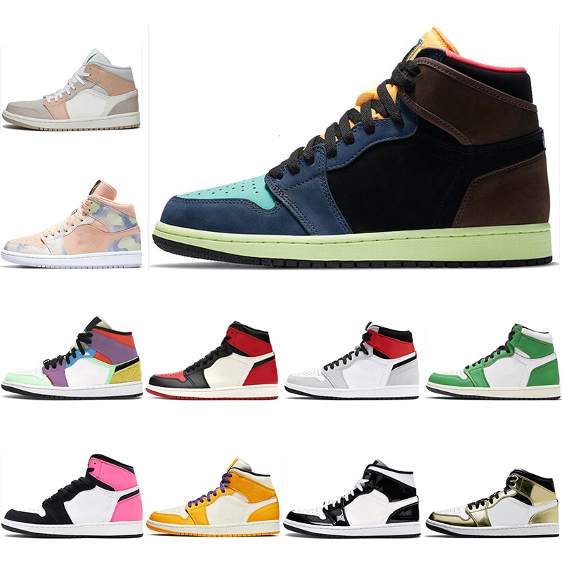 

New Jumpman 1 1s men Basketball Shoes Pherspective Light Smoke Grey Metallic Gold women mens trainers outdoor sports sneakers EUR 36-46, 29 iridescent reflective white