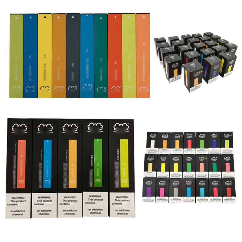 

300 Puffs PUFF Bar Disposable Vape 280mAh Battery 1.4ml ecig Vapor Pods E Cigarettes Portable Vaporizer Pen