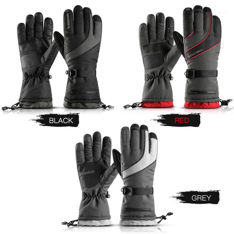 

Windproof Water-resistant Snow Gloves Water Resistant Sports Gloves For Skiing Cycling Climbing Skiing Climbing1, Red
