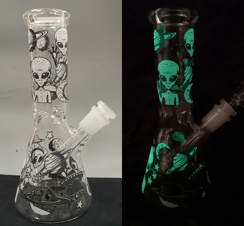 

Fast Ship, Glow In The Dark Luminous glass water pipe oil burner pipe thick pyrex glass glass oil burner pipe water bongs FY2490