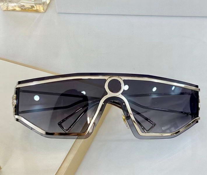 

Rimless Shield Sunglasses Silver Frame Grey Shaded Sonnenbrille occhiali da sole firmati Fashion Sunglasses uv protection Eyewear with box