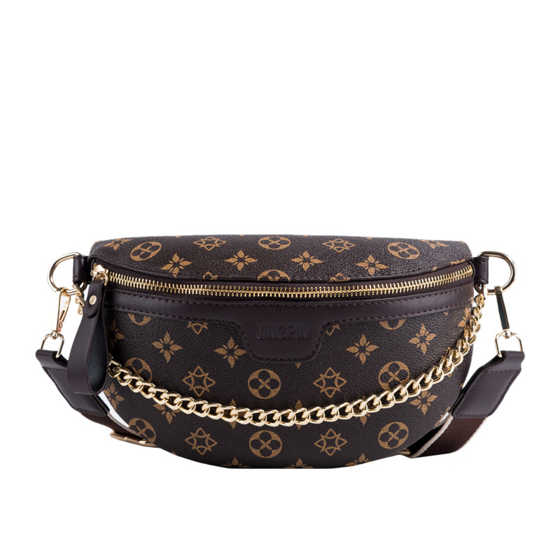 

ladies leathers bag with wide shoulder strap retro printed backpack street trend contrast color leather handbag personalized gold chain women shoulder bags, Yellow-3057