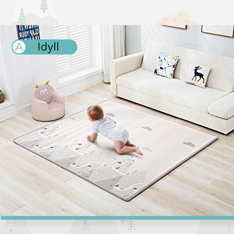 

200cm * 180cm * 1cm/2cm Baby Spielen Matte Klapp XPE Krabbeln Pad Hause Im Freien Klapp wasserdichte Puzzle Spiel Playmat1