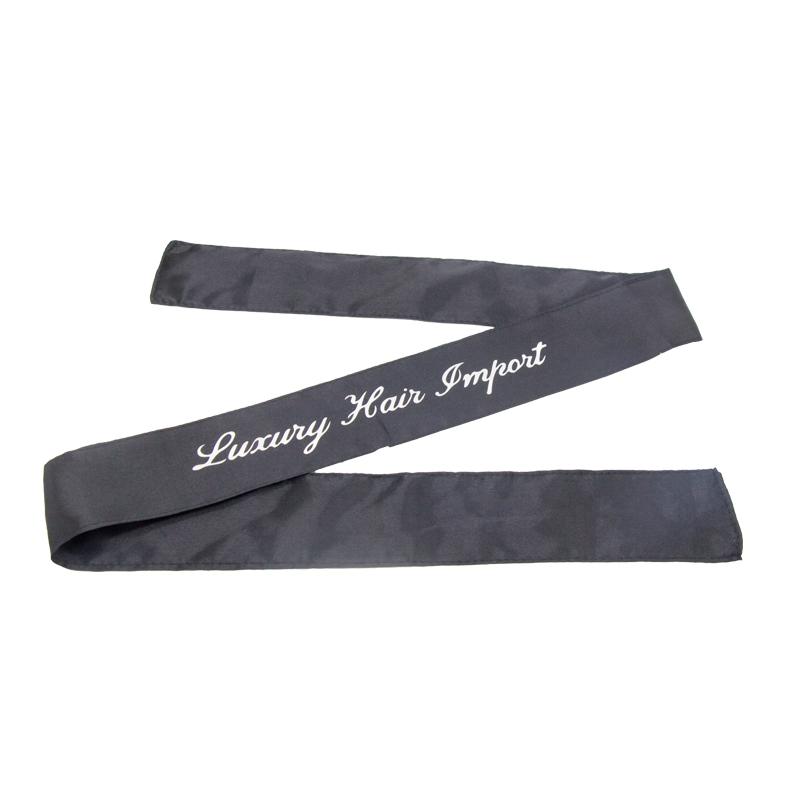 

60x100cm Hair Band Scraf Wrap Black Custom Multi-color LOGO Women Virgin Hair Extensions Headband Tie