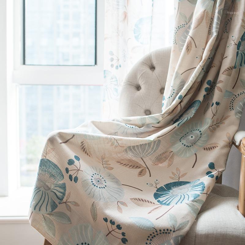 

Modern Boutique Simple Thick Cotton Bamboo Joint Printed Curtains for Living Dining Room Bedroom.1, Pink tulle