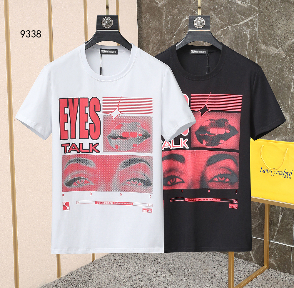 

DSQ PHANTOM TURTLE 2022SS New Mens Designer T shirt Italian fashion Tshirts Summer DSQ T-shirt Male High Quality 100% Cotton Tops 61939, Black