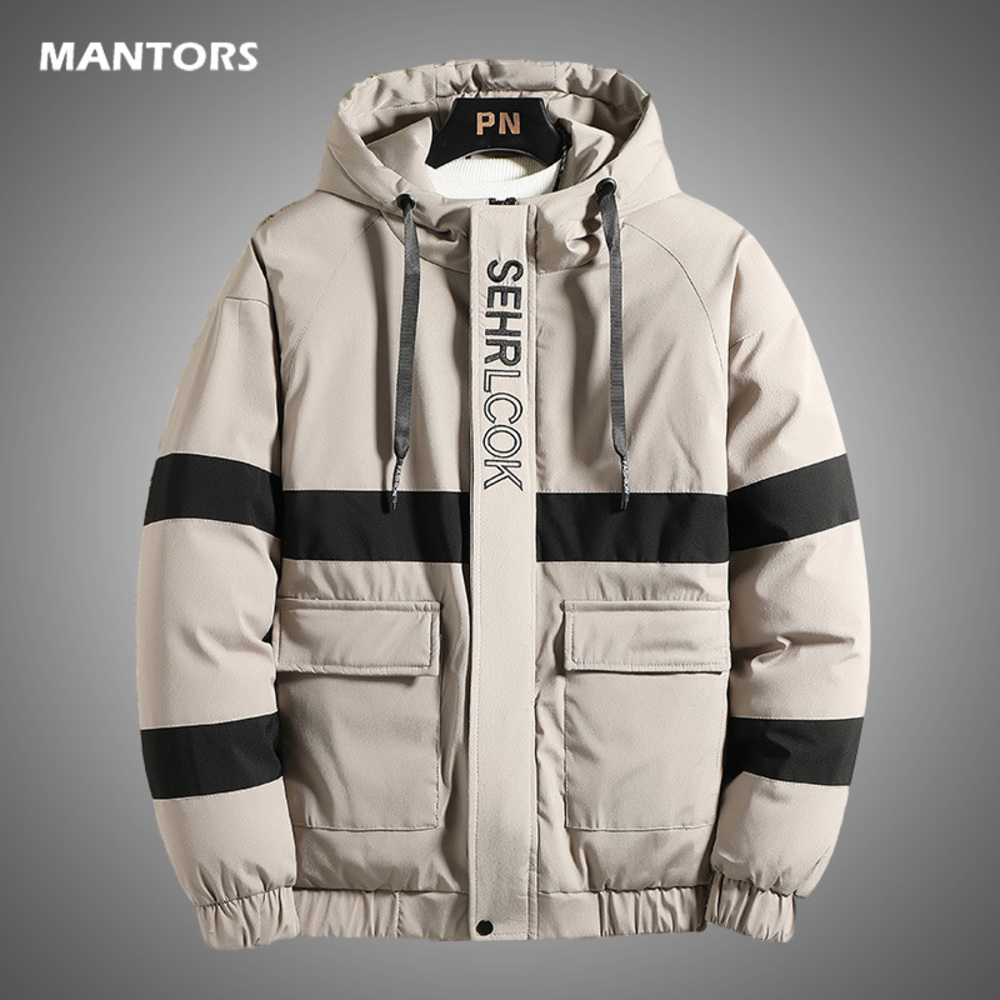 

Men Parka Coats 2020 Winter Jacket Mens Thicken Hooded Windproof Parkas Overcoat Casual Man Warm Down Jackets Pockets Outerwear, Em226 purple