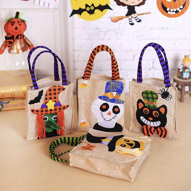 

Halloween Pumpkin Ghost Monster Kids Cartoon Candy Bag Non-woven Black Cat Gift Bag For Halloween Toy Decoration1