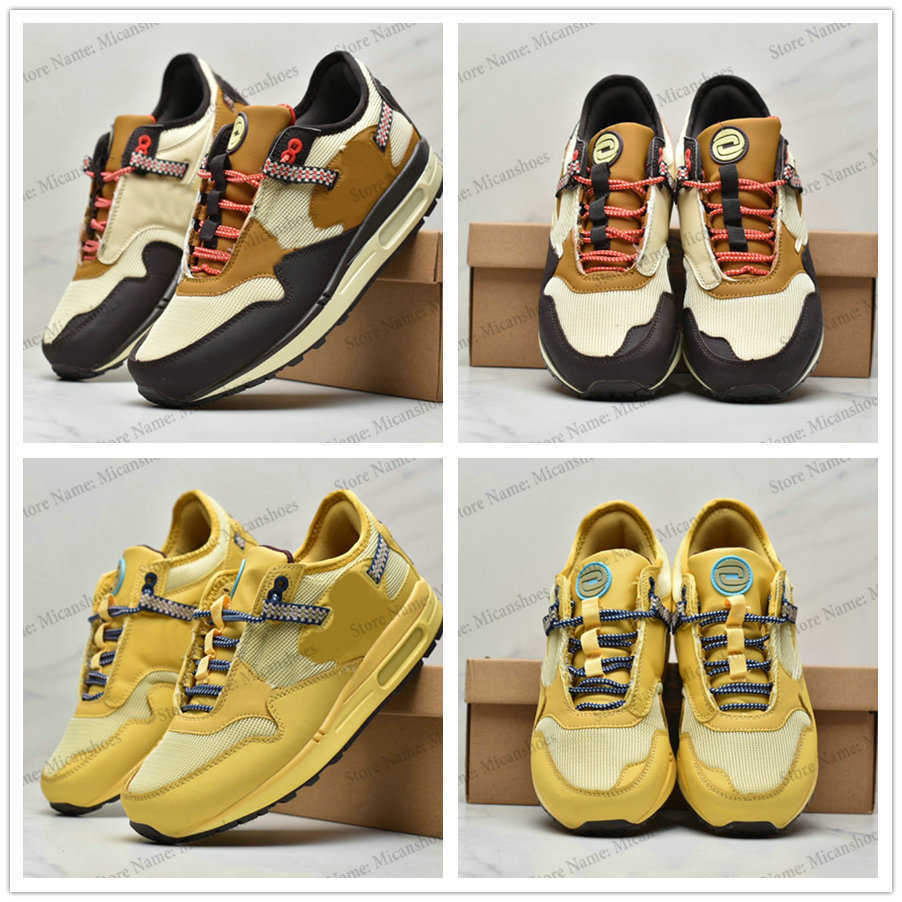

TS MAX 1 Wheat Running Shoes Baroque Brown Cave Stone Cactus Jack 87 Lemon Grey Low Mens Outdoor Sports Designer Casual Sneakers