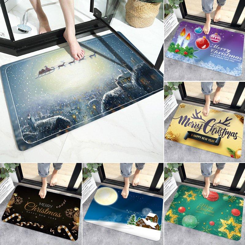 

Christmas Doormat Indoor Outdoor Carpet Santa Merry Christmas Ornament Decor Bedroom Kitchen Door Mat New Year Gift 2021, S9 door mat