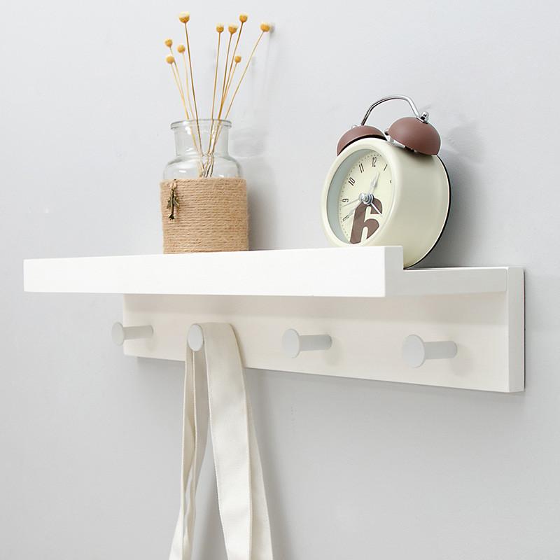 

Wall Shelf Wood Wall Clothes Rack Organizer Coat Hook Rack Towel Hanger Holder Wood Coat Hanger Key Holder Shelf