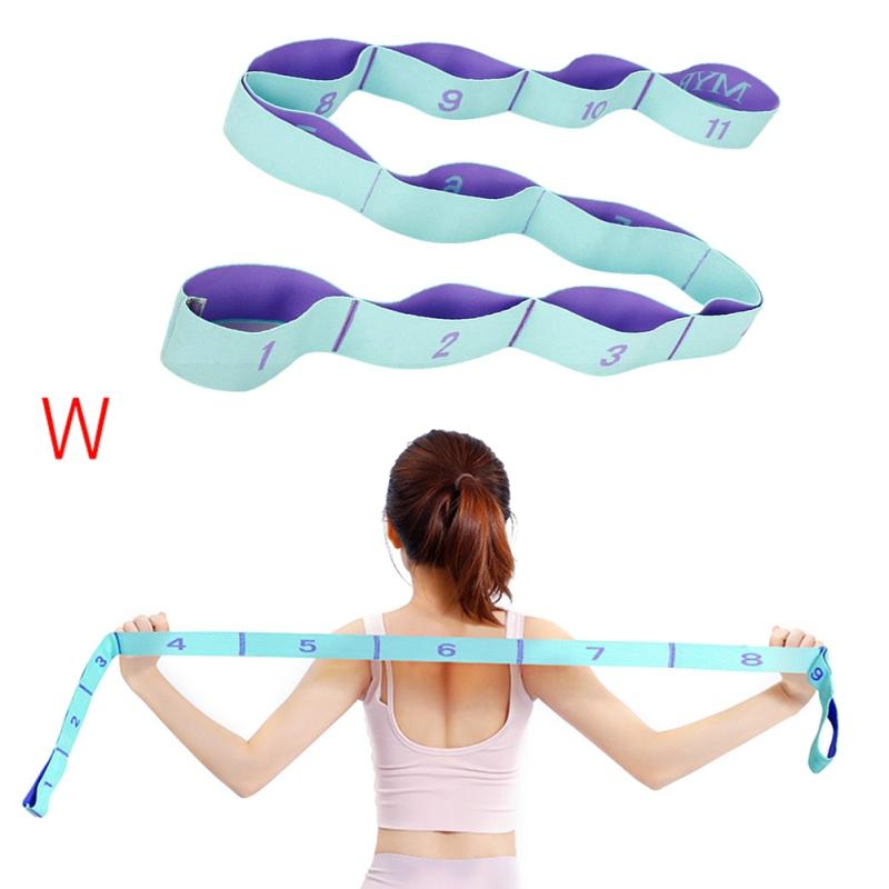 

Yoga Pull Strap Belt Pilates Gym Fitness Exercise Resistance Bands Polyester Latex Elastic Latin Dance Stretching Band Loop, Red