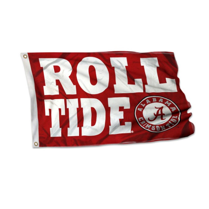 

Alabama Crimson Tide Roll Tide Flag 3x5FT Double Stitched Decoration Banner 90x150cm Sports Team Free Shipping