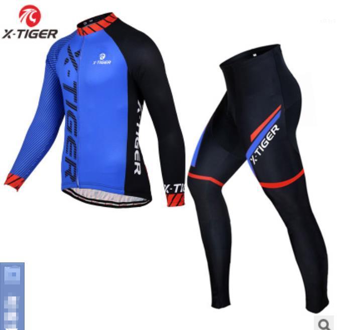 

x-tiger spring and autumn cycling clothes men's long-sleeved suit trousers equipment road mountain bike bicycle clothing1