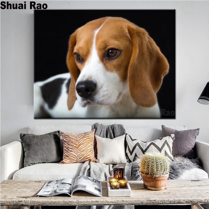 

Diamond Painting embroidery puppy Beagles Full Drill Square crystal beads Home Decor 5d diy Handmade pet picture Mosaic art