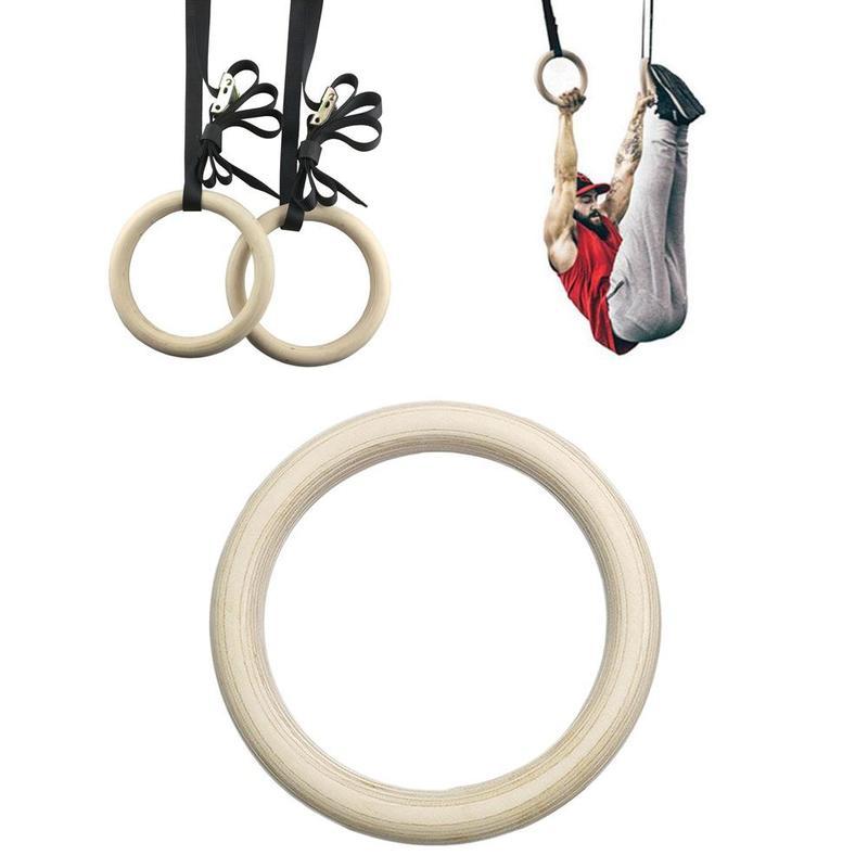 

1 Piece 32mm Wooden Rings, Birch Rings for Gymnastics and Fitness, Wooden Rings, Sports and Fitness Products