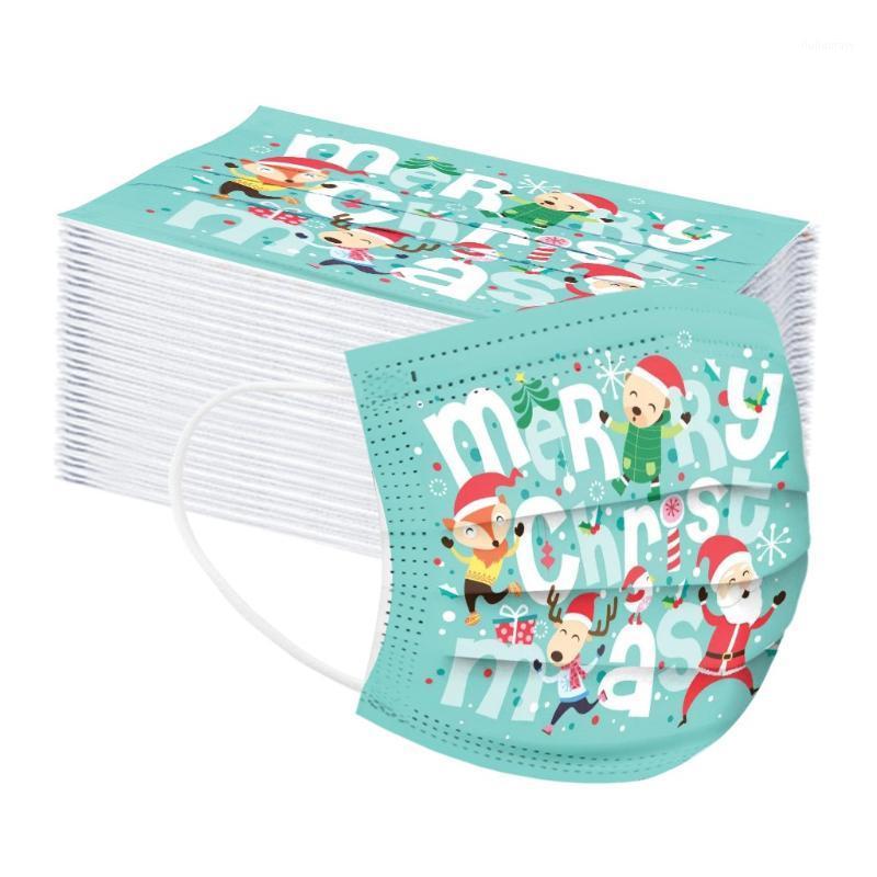 

10/20/30/40/50/60/70/80/90/100pcs Halloween Cosplay Children's Disposable Face Masks 3ply Ear Loop Halloween Christmas Party1