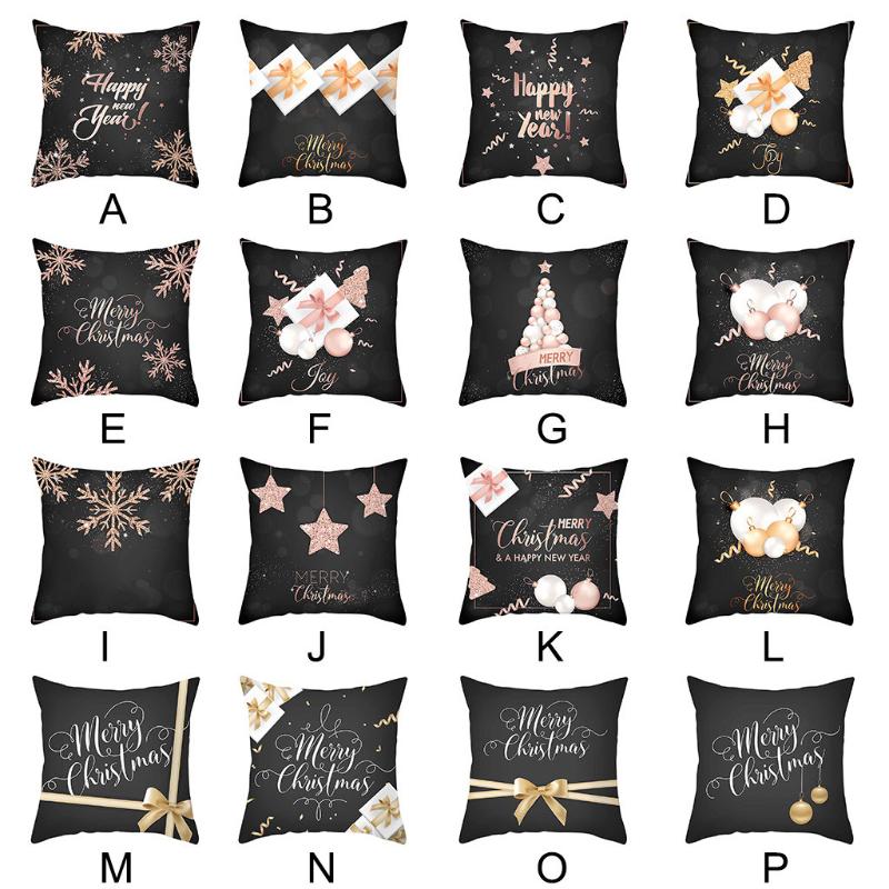 

Merry Christmas Decor For Home Santa Claus Elk Pillowcase Christmas Ornament 2020 Navidad Xmas Gift Happy New Year 2021 F915
