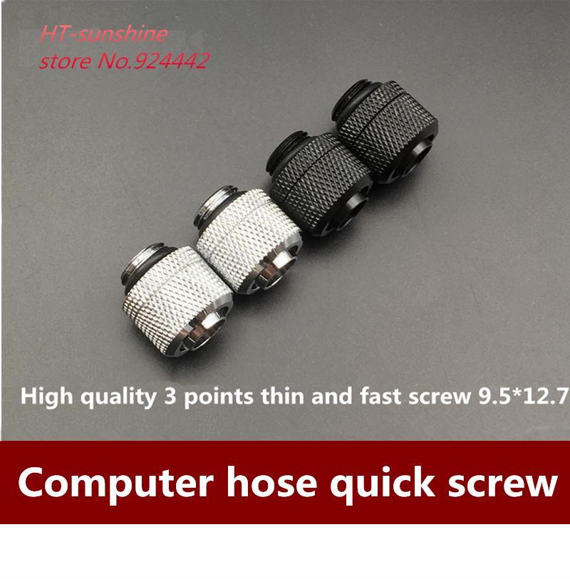 

Free shipping High-quality computer hose fast screwing 3 points thin fast screw support hose 9.5*12.7