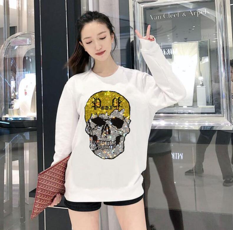 

New Plus Size Hoodies for Women Hot Drills Fashion Feminine Tops Casual Sweatpants Woman Clothes Lp8a, Beige