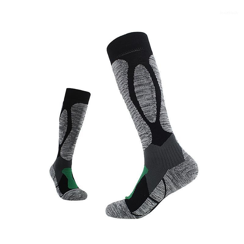 

Sport Socks Thick Cycling Socks Non-Slip Durable Skateboard Towel Bottom Sports Ski Stockings Elastic Warm Footwear1, Rose red