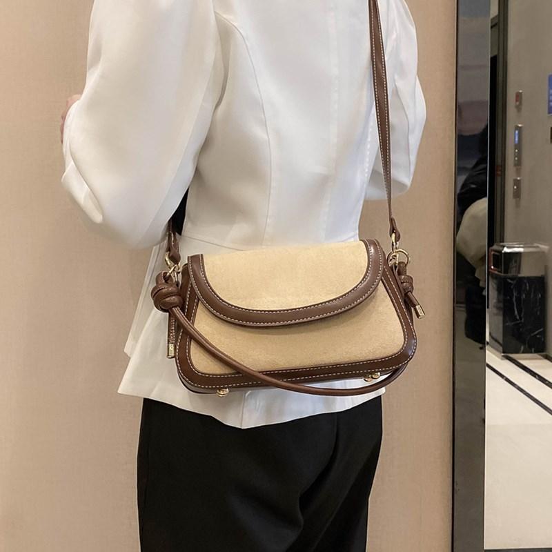 

Fashion Frosted Leather Crossbody Bags for Women Luxury Designer Flap Solid Color Messenger Handbag All-match Matte Shoulder Bag, Black