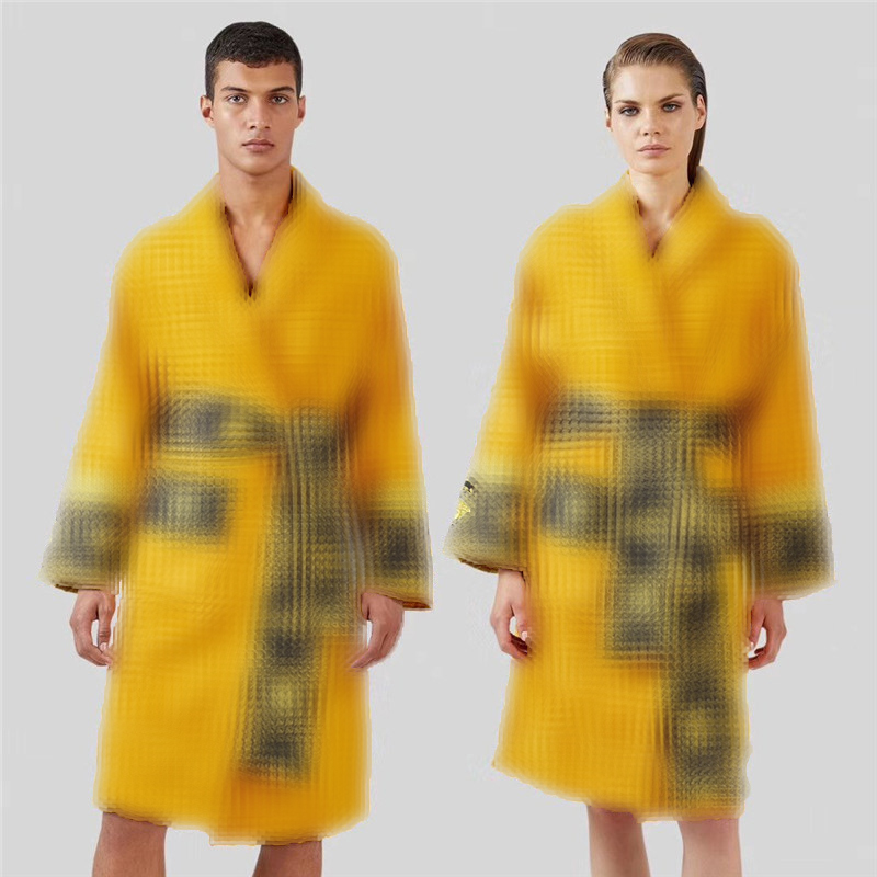 

Tide Brand Bathrobes Women Men Robe Unisex Sleep Robe Classic Printed Sleepwear Gowns High Quality Bathrobe Wholesale 2020 new