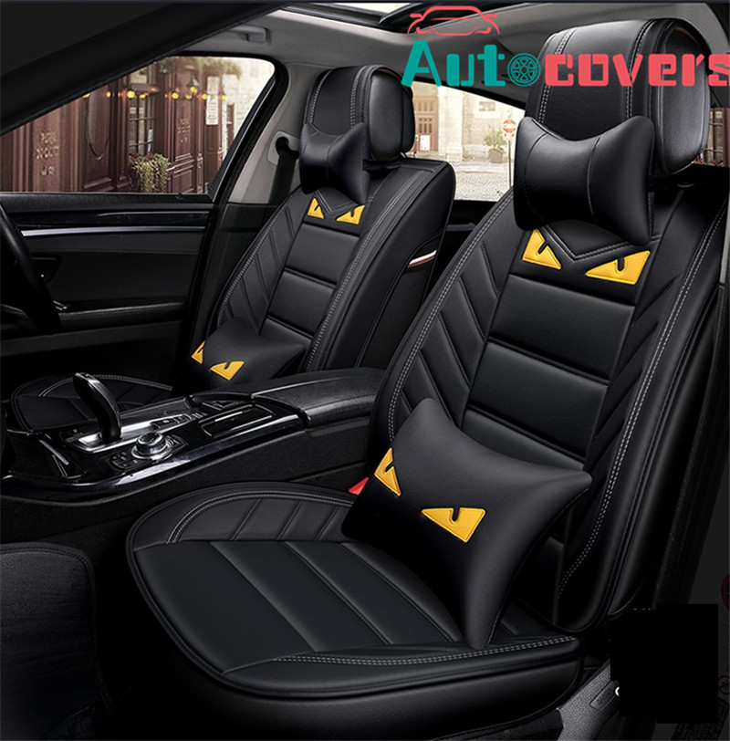 

Universal Fit Car Interior Accessories Seat Covers For Sedan PU Leather Adjuatable Five Seats Free Shipping Design Seat Cover For SUV 001