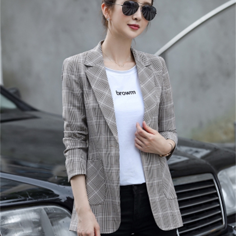 

Vintage Chess Blazer Pockets Retro Jackets Women' Blazers Outerwear Qgcc, Picture color
