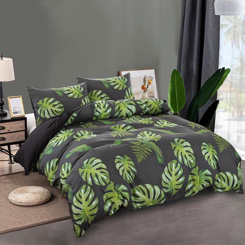 

Rainforest Plant Bedding Set Pillowcases Comfortable US  EU Double Comforter Quilt Cover Home Textile Bed Duvet Cover Set1, No.2
