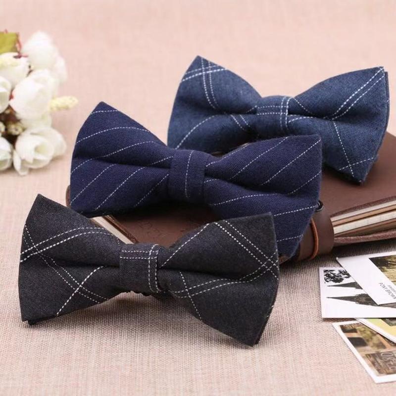 

High Quality 100% Cotton Bow Tie Men's Women's Check Bow Flower Ties for Men Gifts for Men Wedding Groomsman Bridegroom Bowtie