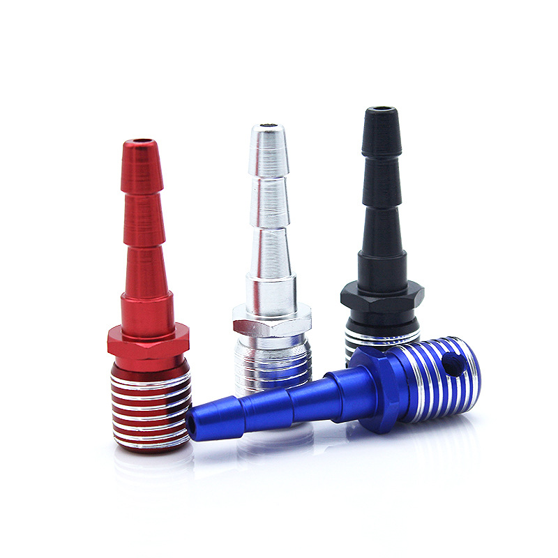 

Multi-color Portable metal pipes aluminum filter cigarette holder creative short mouth screw nut-shaped pipe smoking set