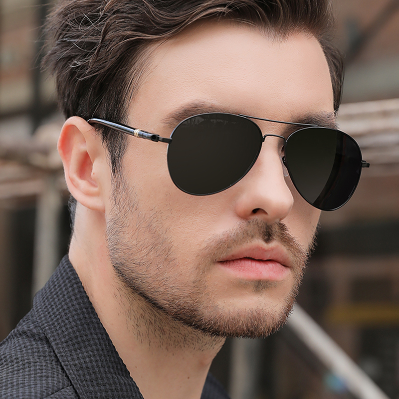 

net red fashion Driving eyes Men's fishing glasses trendy Polarized Sunglasses men