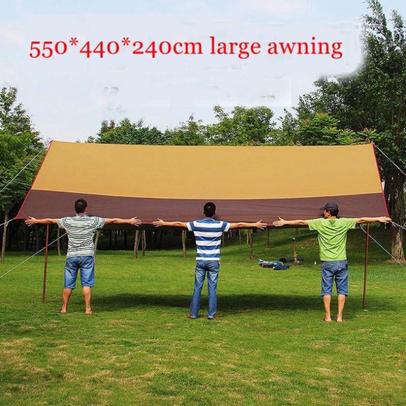 

Canopy Tent canopy camping Awning Large szie Anti-UV Advertising Tent Self-driving Sunshade with Waterproof Silver Coated