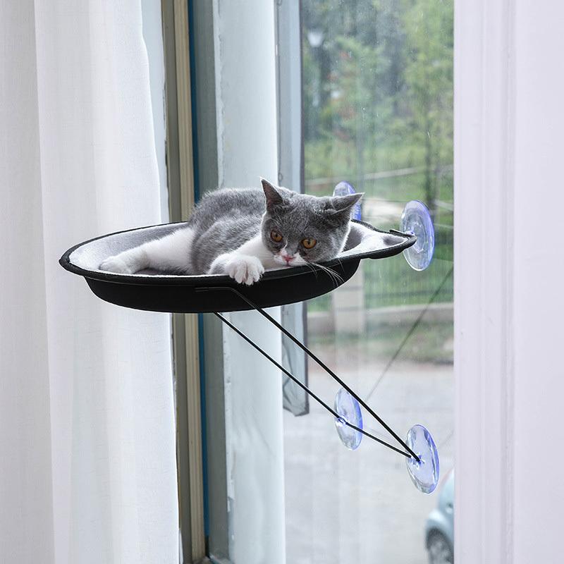 

30kg Bearing Pet Hammock Beds Cat Window Lounger Suction Pet Bed Cat Window shelf Comfortable Bed