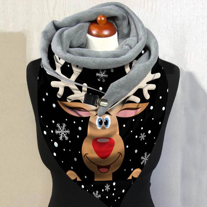 

Women Scarves Winter Warm Wraps Fashion Women Scarve Christmas Printing Cute Soft Wrap Casual Warm Scarves Shawls