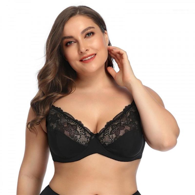 

Women Lingerie Plus Size Bras E Cup Underwire Bra Lace Floral Bra Women Unlined Non Padding Underwear Adjustable Straps1, As pic