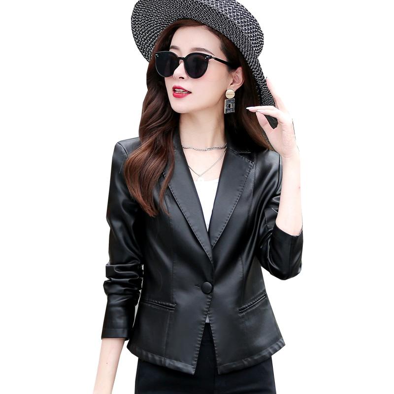 

Leather clothes women's short sheepskin 2021 autumn new leather jacket Korean slim coat, Beige