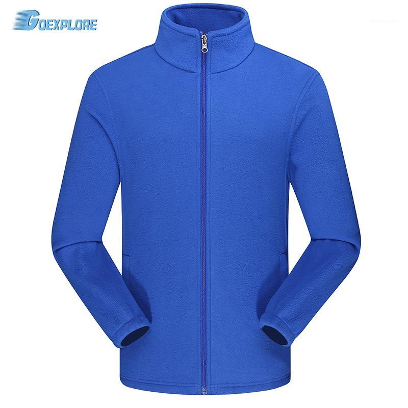 

Goexplore Thermal Fleece Jacket Men Full Zip Long Sleeve Lightweight Casual Coat Outdoors Polar Outdoor Hiking Camping Jackets1, Black
