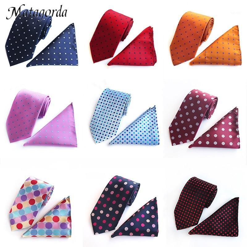 

Matagorda Man Tie Polka Dot Necktie Hanky Set Floral 8CM Tie+Handkerchief Set Corbata Pocket Square Handkerchief Wedding Tie1