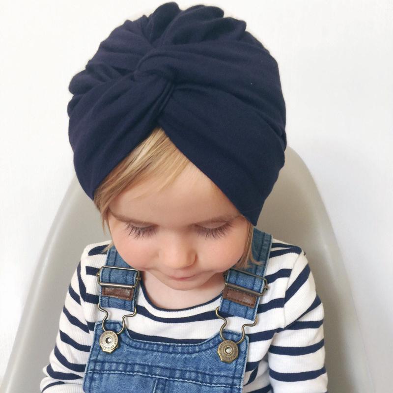 

2020 Baby Hat Soft Cross Cap Turban Cross Flower Toddler Twisting Hat Beanie Kids Caps Lovely Girls Bonnet Accessories, White