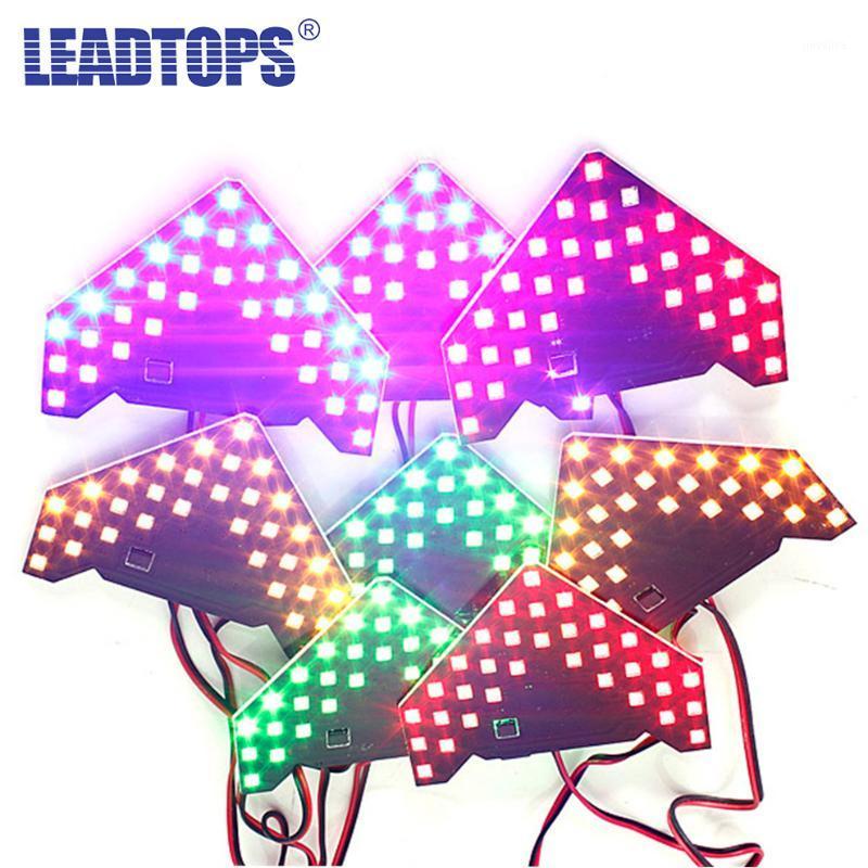 

LEADTOPS 2pcs 33 SMD Led Arrow Panels Car Side Mirror Turn Signal Indicator Light Sequential 5 Color Flash Light CI1, As pic